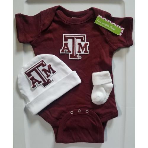 Texas a&m baby outfit/ Texas a and m take home/ texas a and m baby shower/ Texas a and m take home outfit/ texas Aggies baby/ aggies newborn, 0-3 months US kids' numeric