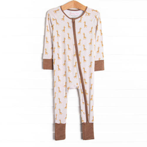 Giraffe Giant Bamboo Zippy Pajama, Yellow – Stitchy Fish
