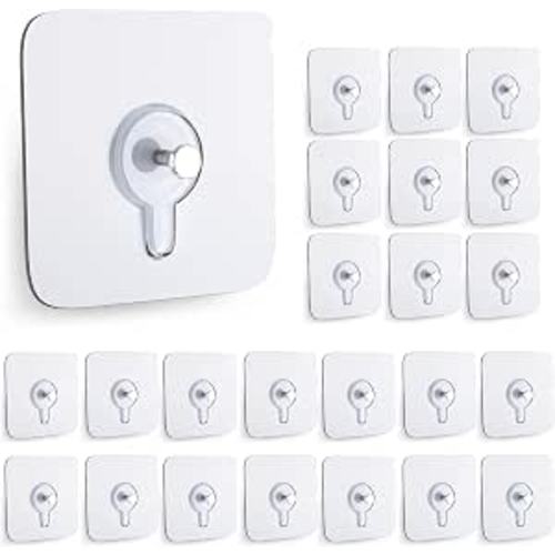24PCS Picture Hangers Without Nails, Wall Hangers Without Nails, Adhesive Wall Hooks, to use Inside Kitchen, Bathroom, Home and Office (8mm) - Amazon.com