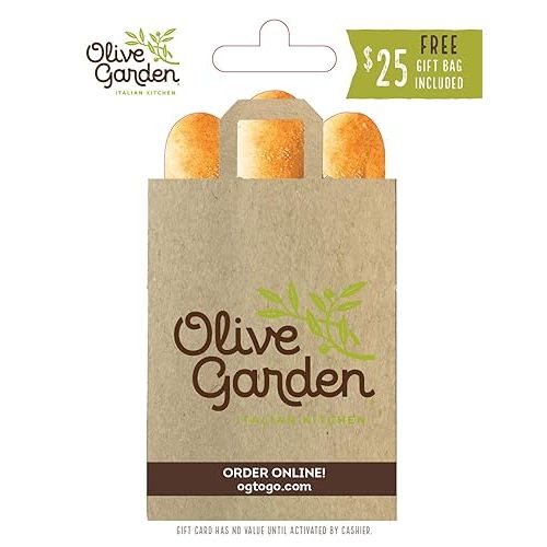 Olive Garden To Go Gift Card $25