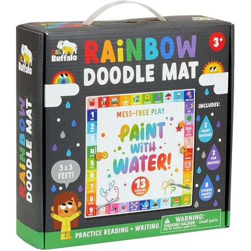 Little Buffalo Jumbo Rainbow Water Doodle Mat