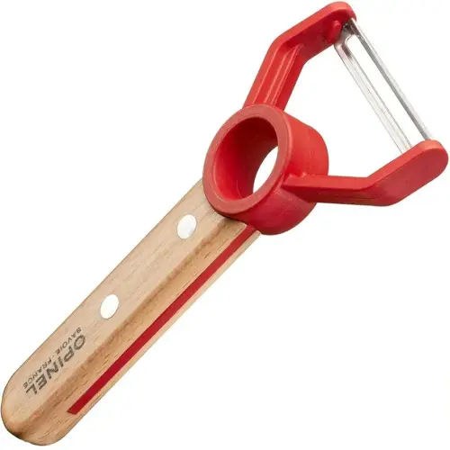 Opinel Le Petit Chef Peeler For Children and Teaching Food Prep and Kitchen Safety, Made in France