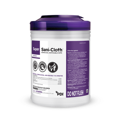 Super Sani-Cloth® Germicidal Disposable Wipe