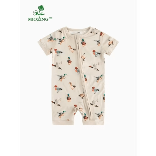 soft bamboo fiber baby romper zip convertible footie - Temu