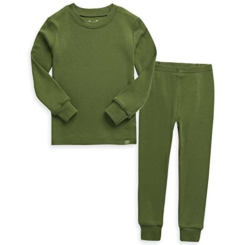 VAENAIT 6M-12Y Toddler Kids Girls Boys Soft Comfy Modal Tencel Solid Raglan Sleepwear Pajamas Pjs 2pcs/4pcs Set