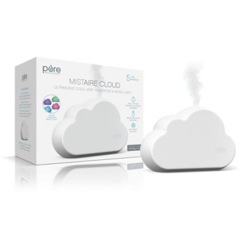 Pure Enrichment Mistaire Cloud Ultrasonic Cool Mist Humidifier And Mood Light Pure Enrichment