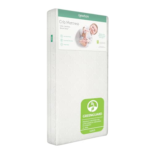 Newton Baby Crib Mattress & Toddler Bed, Breathable & Washable - White | Baby Crib Mattress, Breathable, Washable Core & Cover, All-Stages, 5.5" Thick, Reduces Suffocation Risk, GREENGUARD Gold