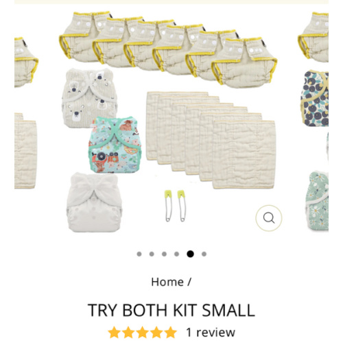 Try Both Cloth Diaper Kit size small