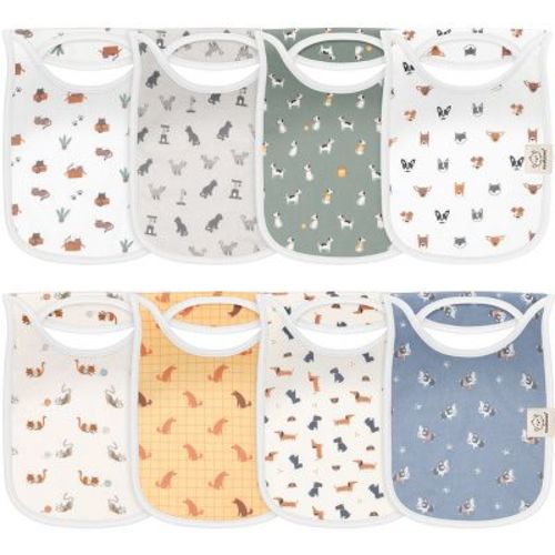 KeaBabies 8-Pack Hallo Baby Drool Bibs , Baby Bibs for Boys, Girls, Pull-on Bibs for Baby Boy, Baby Girl, Baby Bib Unisex