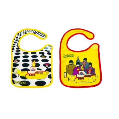 Officially Licensed Beatles Baby Bibs, 2-pack