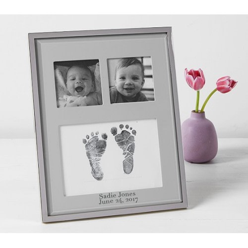 Silver & Gray Everly Hand & Foot Frame