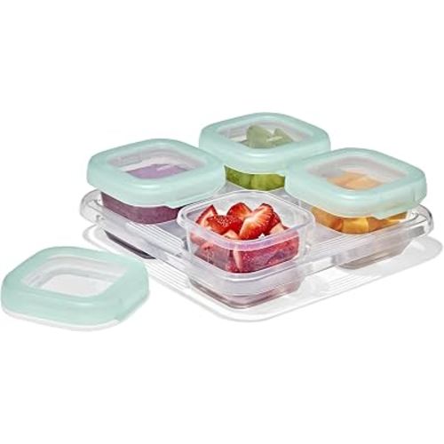 OXO Tot Baby Blocks Food Storage Containers (4 Oz.) - Opal