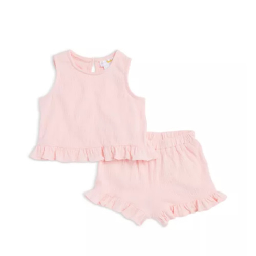 Girls' Knit Gauze Top & Shorts Set, Baby - Exclusive