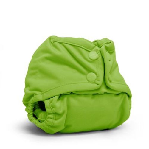 Kanga Care Rumparooz Double Leg Gusset Reusable Cloth Diaper Cover Newborn Snap | Tadpole Green 4-15 lbs