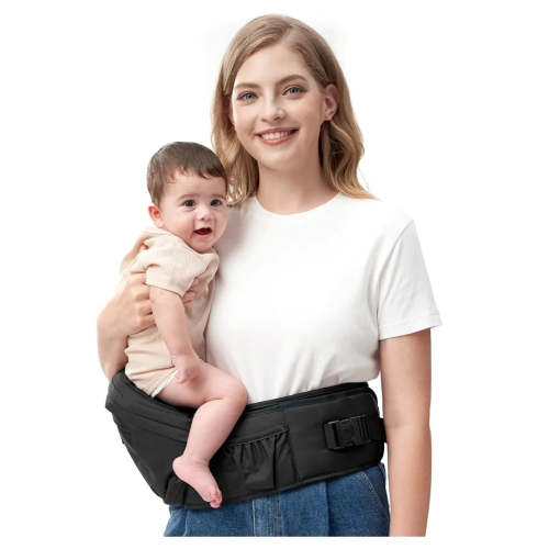 Momcozy Baby Hip Seat Carrier Medium - Black