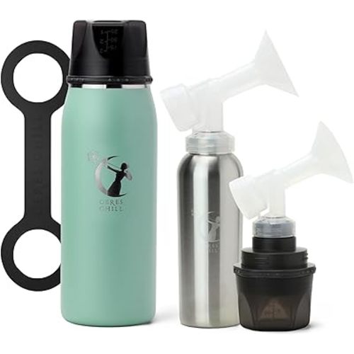 Ceres CHILL OG+ Breastmilk Chiller/Warmer – 12–38oz Portable Breast Milk Cooler, Two Chilling Options & More Capacity – Pump Compatible Container