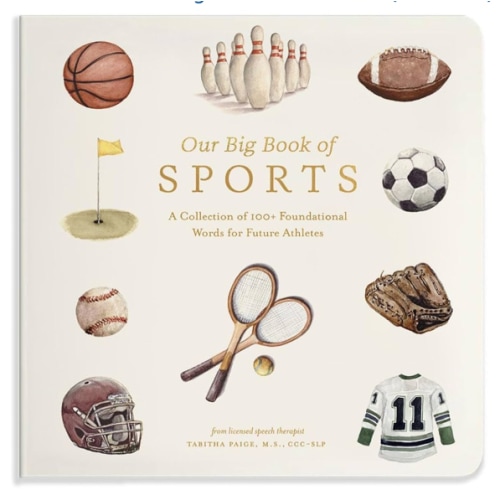 Our Big Book of Sports: A Collection of 100+ Foundational Words for Future Athletes (Tabitha Paige Children's Book Series)