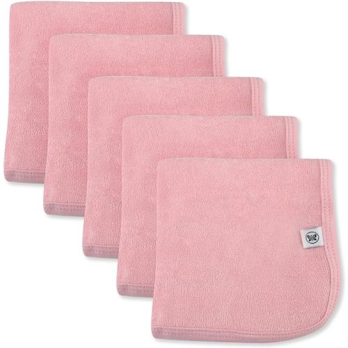 HonestBaby: Cotton Washcloth 5-Pack in PINK