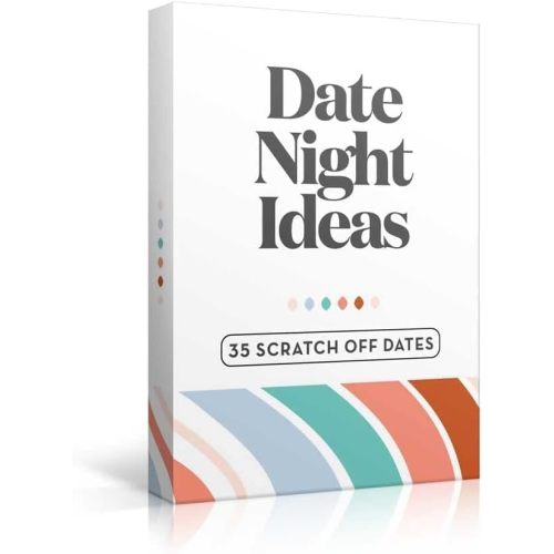 35 Scratch Off Date Night Ideas, Couples Gifts for Him, Her, Girlfriend, Boyfriend, Wife or Husband - Women or Men Anniversary Card Game, Engagement Gifts for Couples, Bridal Shower, Wedding, Birthday