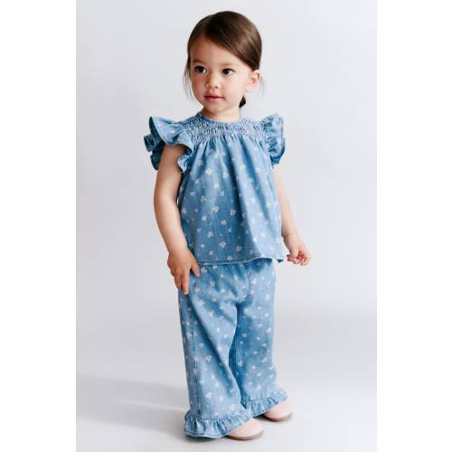 2-PIECE PRINTED DENIM SET