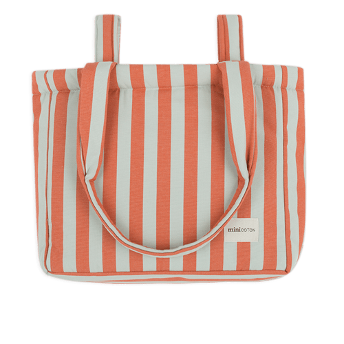 Handle Bag Coral + Aqua · Minicoton