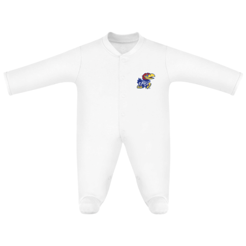 Kansas Jayhawks Footed Romper | College Baby