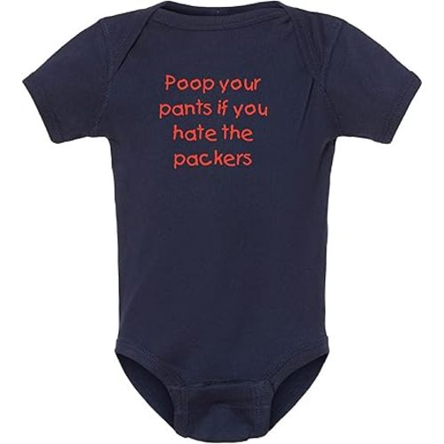 Campus Originals Bears Fan Poop Your Pants if You Hate the Packers Baby Bodysuit
