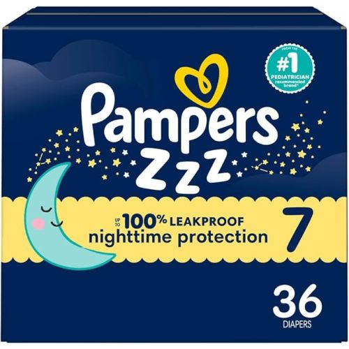 Pampers ZZZ Overnight Diapers, Size 3 (16-28 lbs), 66 Count, Nighttime Protection Disposable Baby Diaper, Night Time Leak and Skin Protection