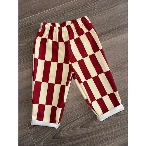 Handmade Baby toddler and children’s cool striped check trousers