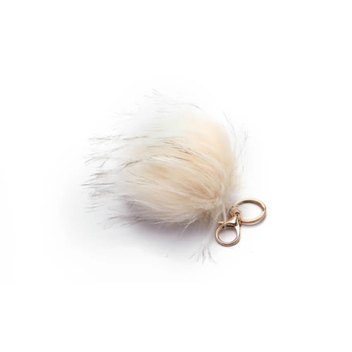 Faux Fur Pouf Bag Charm
