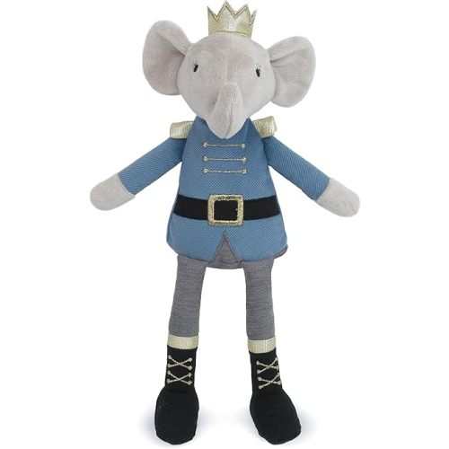 MON AMI Prince Earl The Elephant Plush Stuffed Doll – 12”, Cute Elephant in Blue Suit, Use as Toy or Nursery Room Décor, for Kids of All Ages