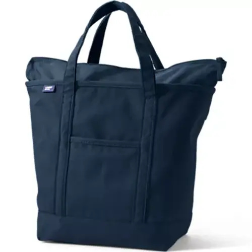 Medium 5 Pocket Open Top Canvas Tote Bag | Lands' End