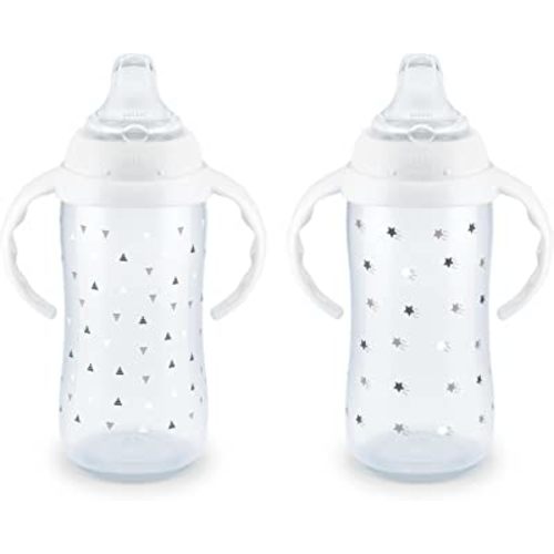 NUK Large Learner Cup, 10 oz, 2 Pack, 9+ Months, Timeless Collection, Amazon Exclusive