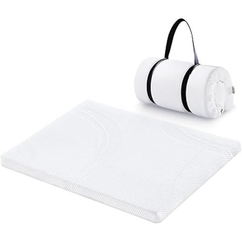 Pack and Play Mattress 38"x 26"x1.25", Pack n Play Mattress Pad with Removable Waterproof Cover for Babies, Breathable Playard Mattress with Strap