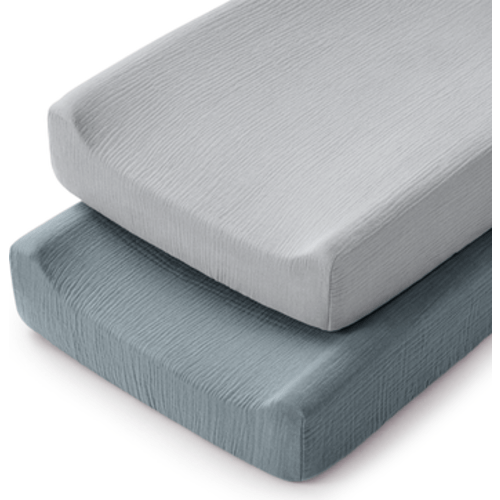 Muslin Fitted Changing Pad Cover - Pack of 2