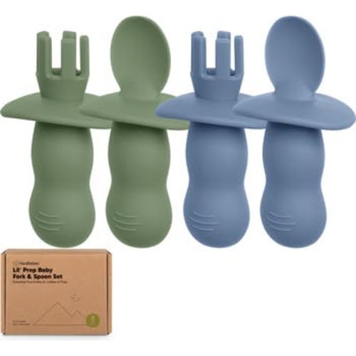 2-Sets Prep Baby Spoons & Forks Set
