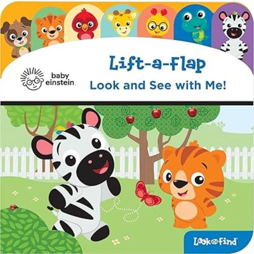 Baby Einstein - Look and See with Me! Lift-a-Flap Look and Find Board Book - PI Kids