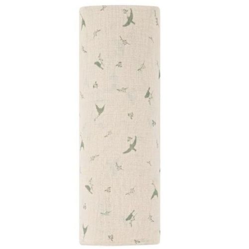 Ely's & Co. Cotton Muslin Swaddle Blanket Sage Bird 1 Pack