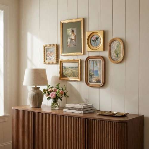 Vintage Gallery Wall Picture Frame 6 Set