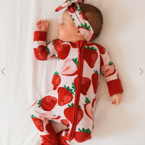 Berry Sweet (Strawberry) Romper – Jammie Session