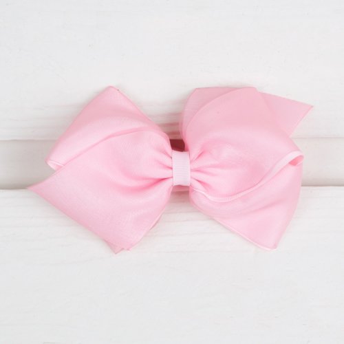 Mini King Organza Overlay Bow Baby Band