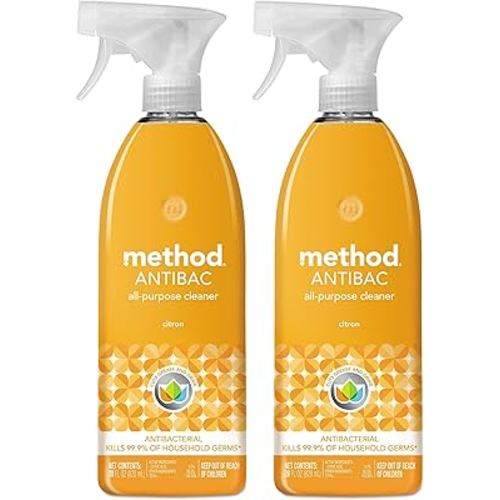 Method Antibacterial All-Purpose Cleaner Spray, Citron, Kills 99.9% of Household Germs, 28 Fl Oz (Pack of 2)