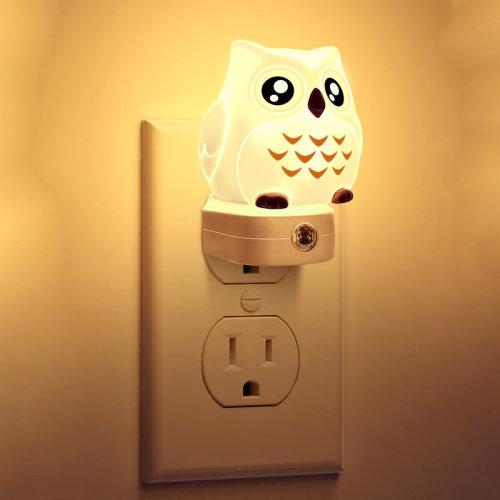YANSUN Owl Shape Plug-In RGB Night Light With Gradient And Memory | Wayfair