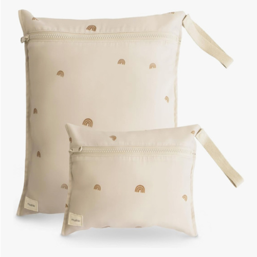 mushie Water Resistant Wet Bags, Set of 2