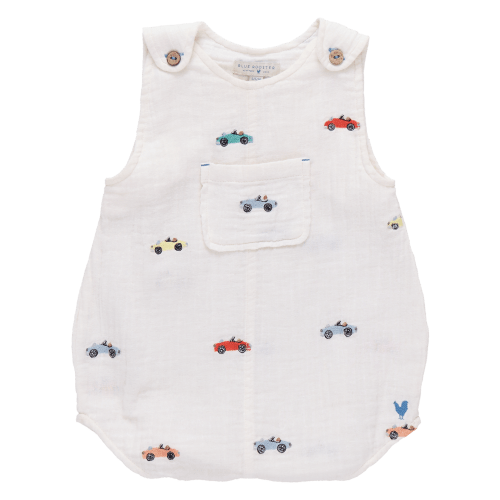 Baby Boys Noah Jumper - Vintage Car Embroidery