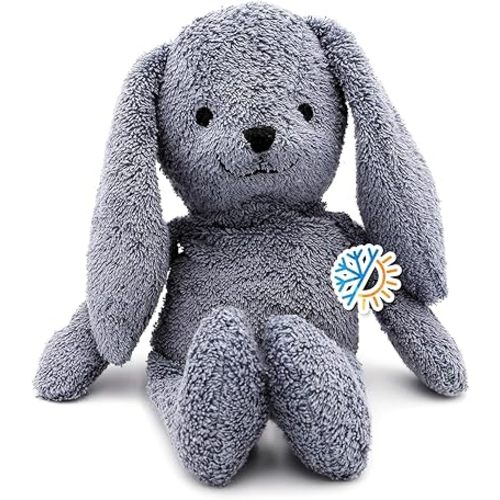 Thermal-Aid® (Baxter The Bunny) – Washable Heating Pad & Ice Pack for Kids – Microwave & Freezer Safe, Plush Hot/Cold Pack with Natural Corn Filling – Reusable Comfort