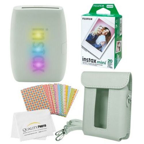 FUJIFILM Instax Mini Link 3 Smartphone Printer with, 20 Fujifilm Mini Films, Printer Case, Decorative Stickers and a Quality Photo Micro Cloth