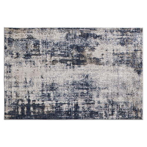 Better Homes & Gardens Navy Abstract Indoor Area Rug, 4' x 6'