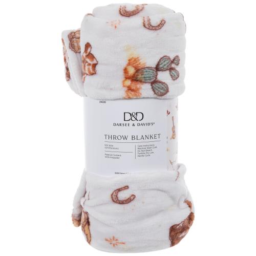 Cowboy Icon Throw Blanket