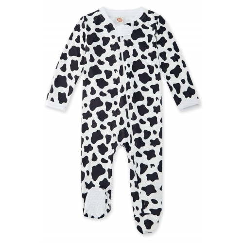 Aideaone Baby Footed Pajamas Long Sleeve Zipper One-Piece Footie Sleeper for Girls Boys Infant 0-12 Months